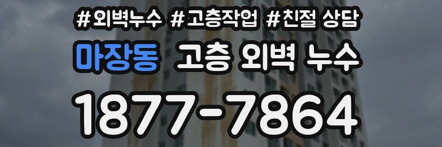 마장동 고층 외벽 누수