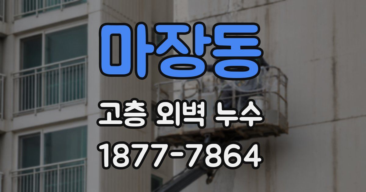 마장동 고층 외벽 누수