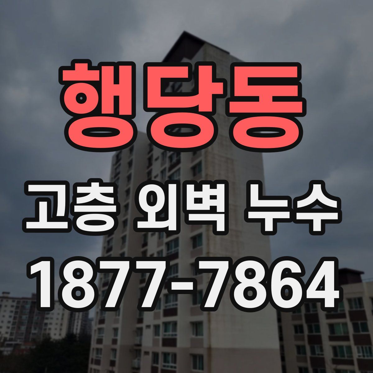 행당동 고층 외벽 누수