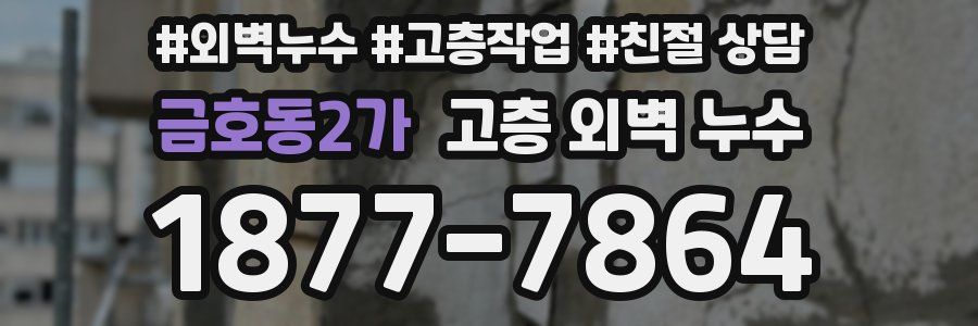 금호동2가 고층 외벽 누수