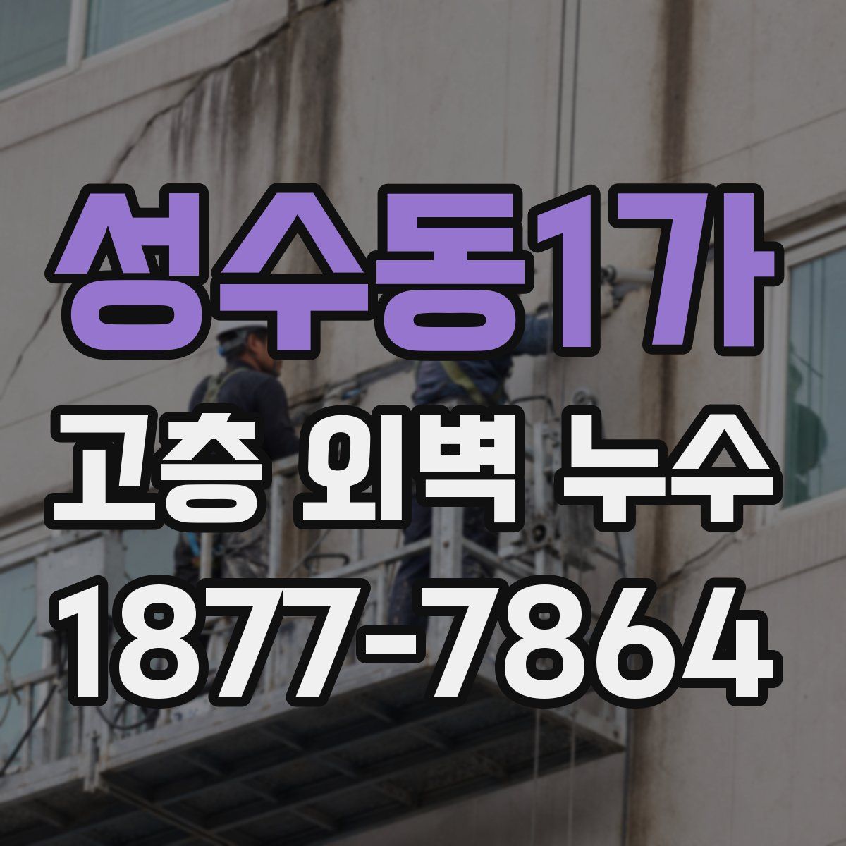 성수동1가 고층 외벽 누수