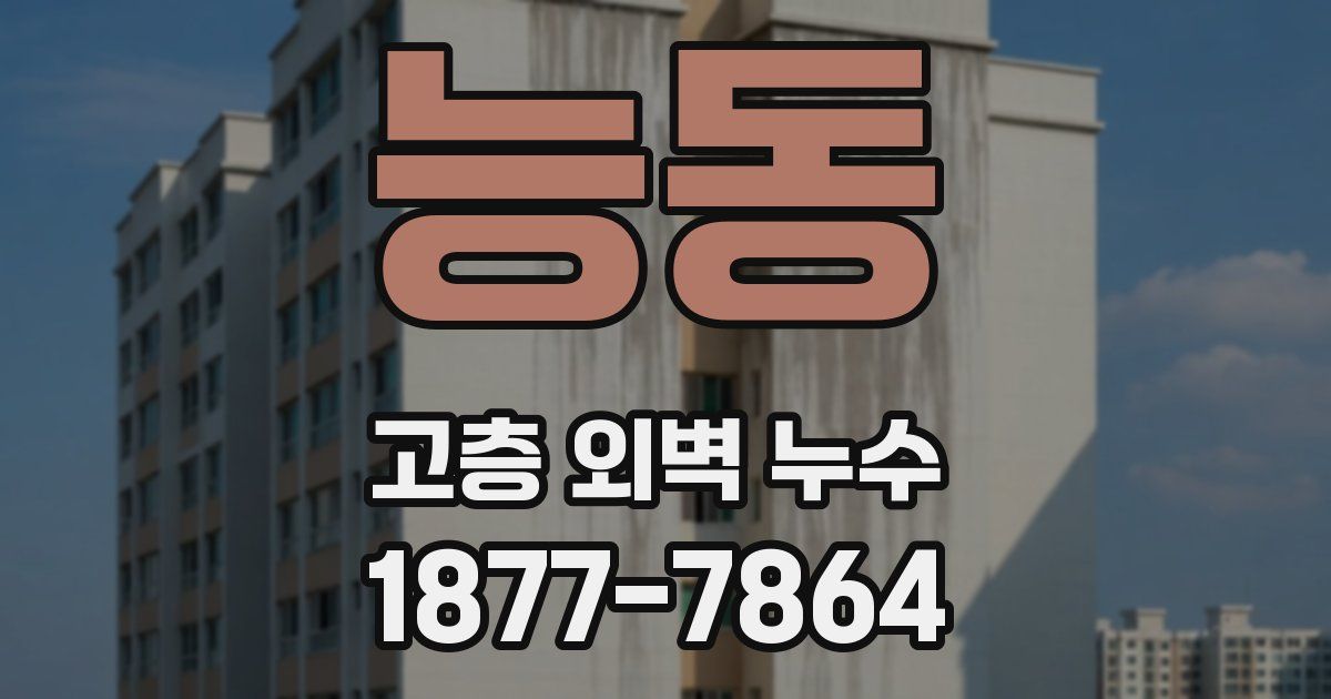 능동 고층 외벽 누수