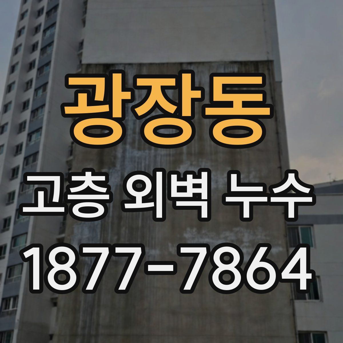 광장동 고층 외벽 누수