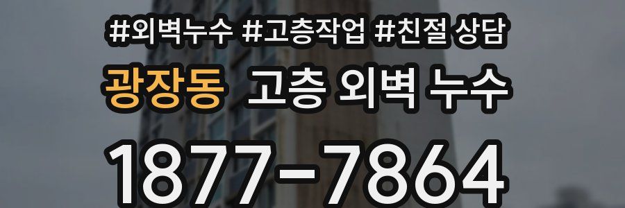 광장동 고층 외벽 누수