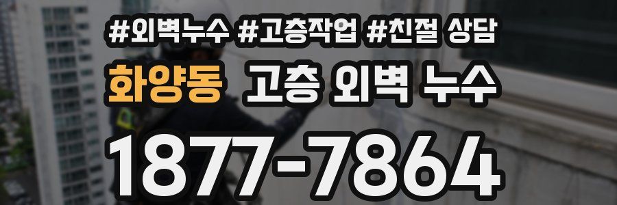 화양동 고층 외벽 누수