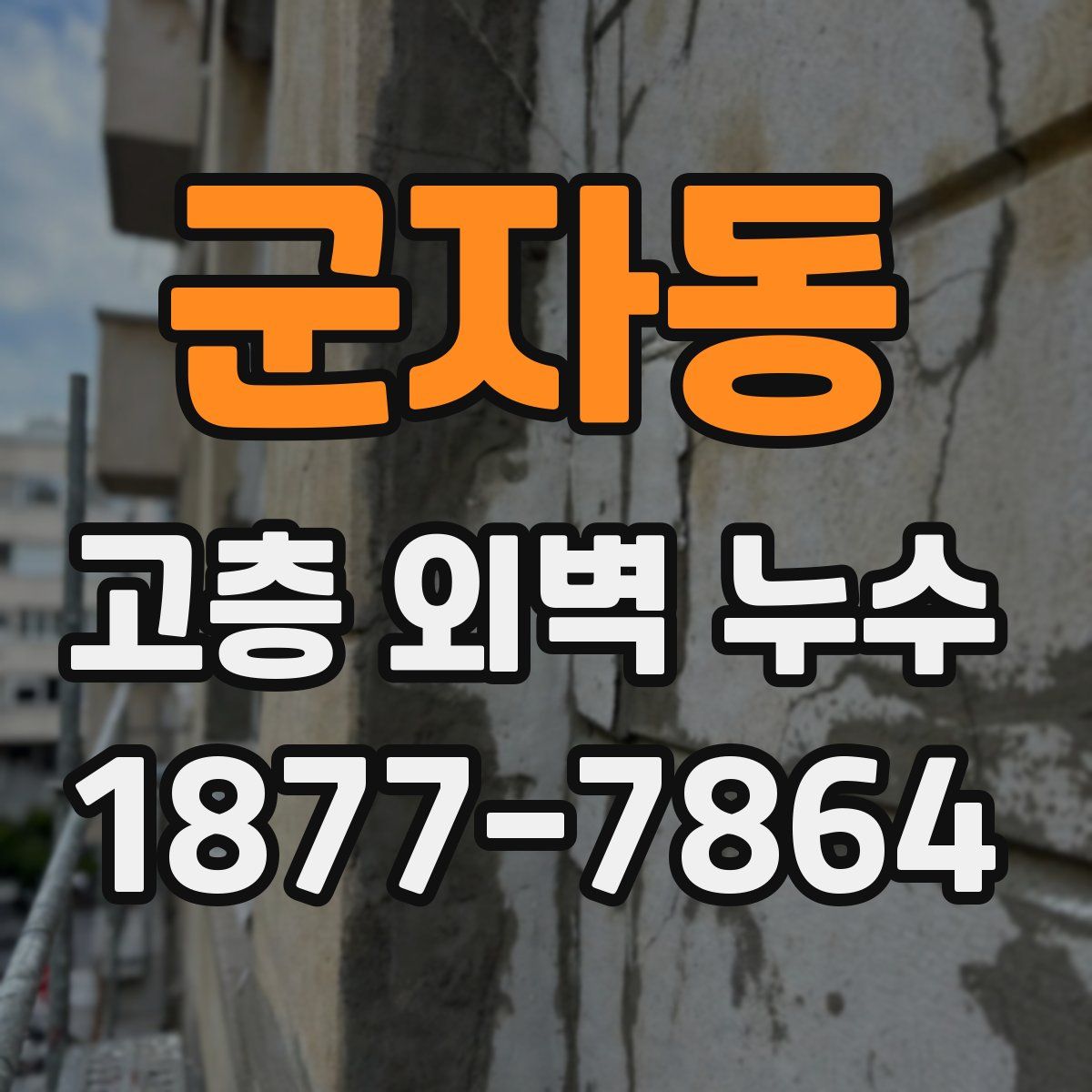 군자동 고층 외벽 누수