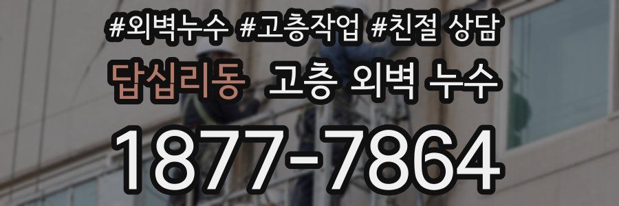 답십리동 고층 외벽 누수