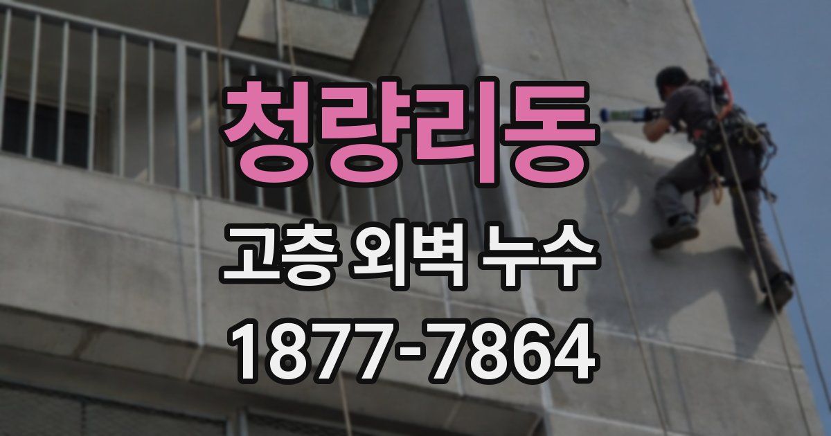 청량리동 고층 외벽 누수