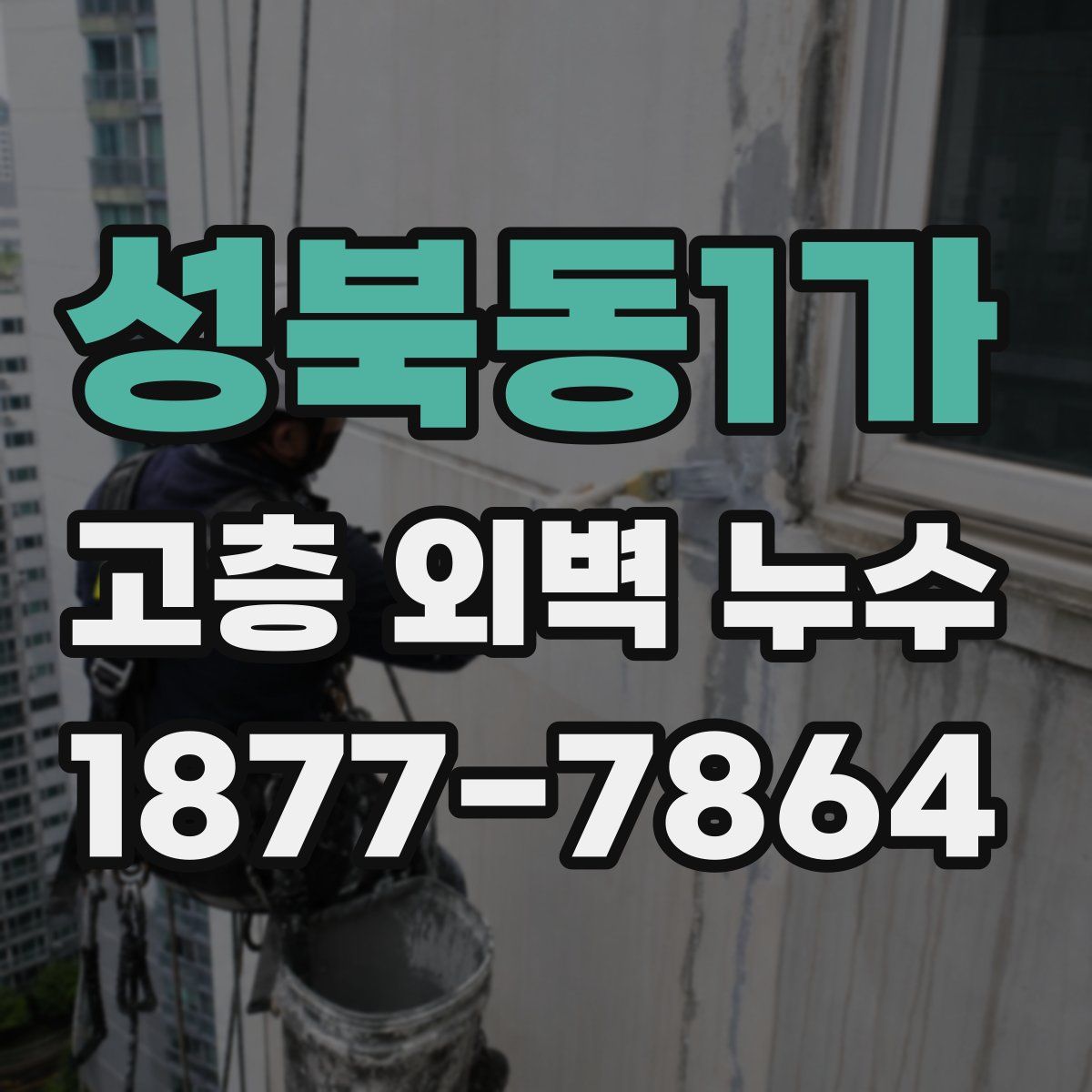 성북동1가 고층 외벽 누수