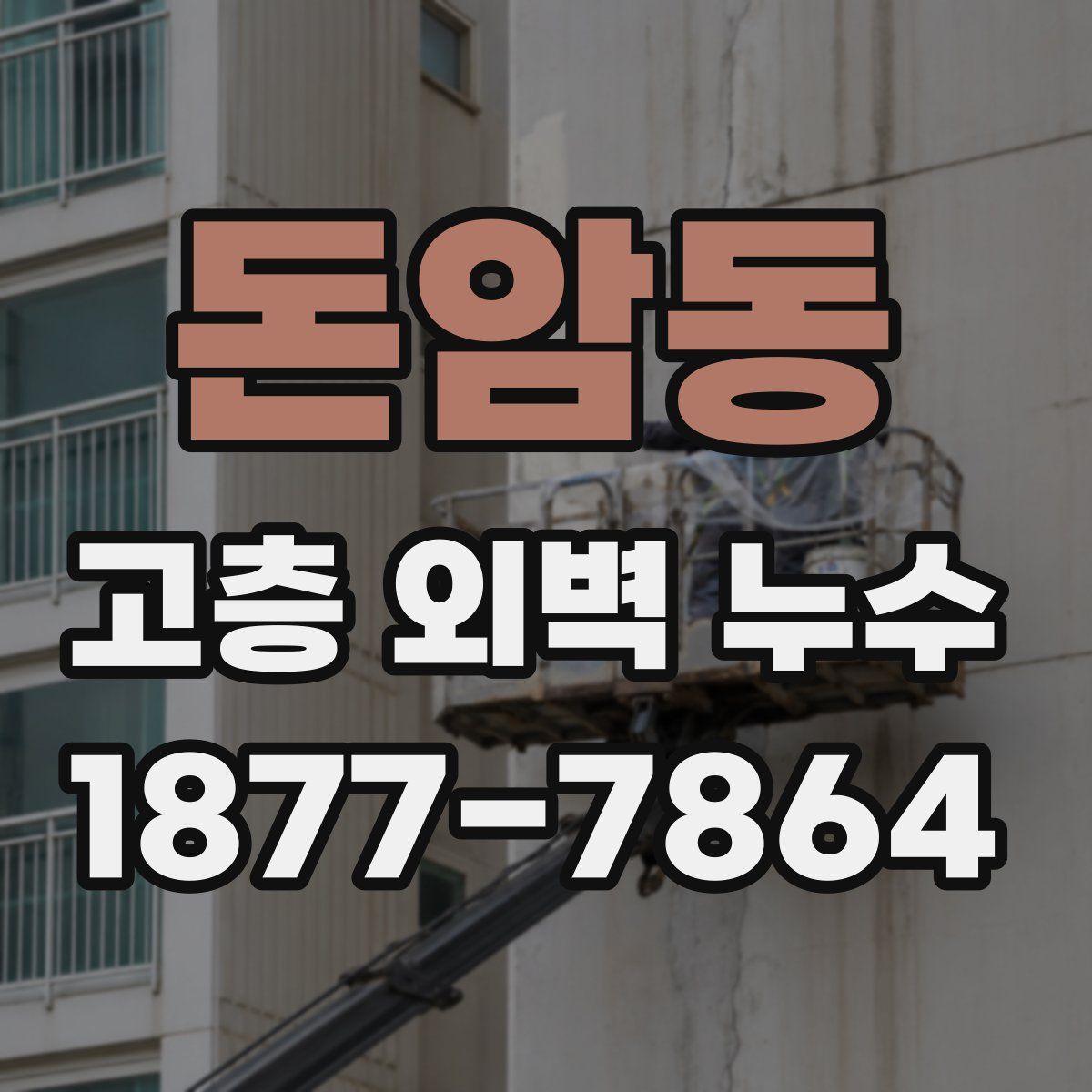 돈암동 고층 외벽 누수