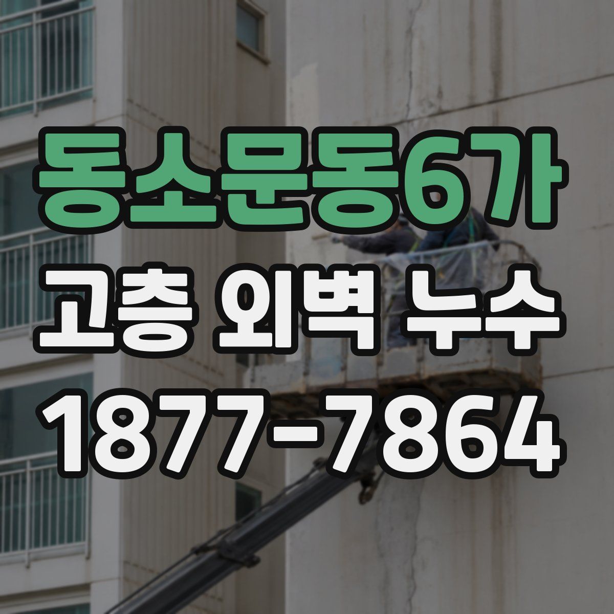 동소문동6가 고층 외벽 누수