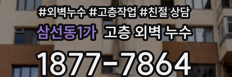 삼선동1가 고층 외벽 누수