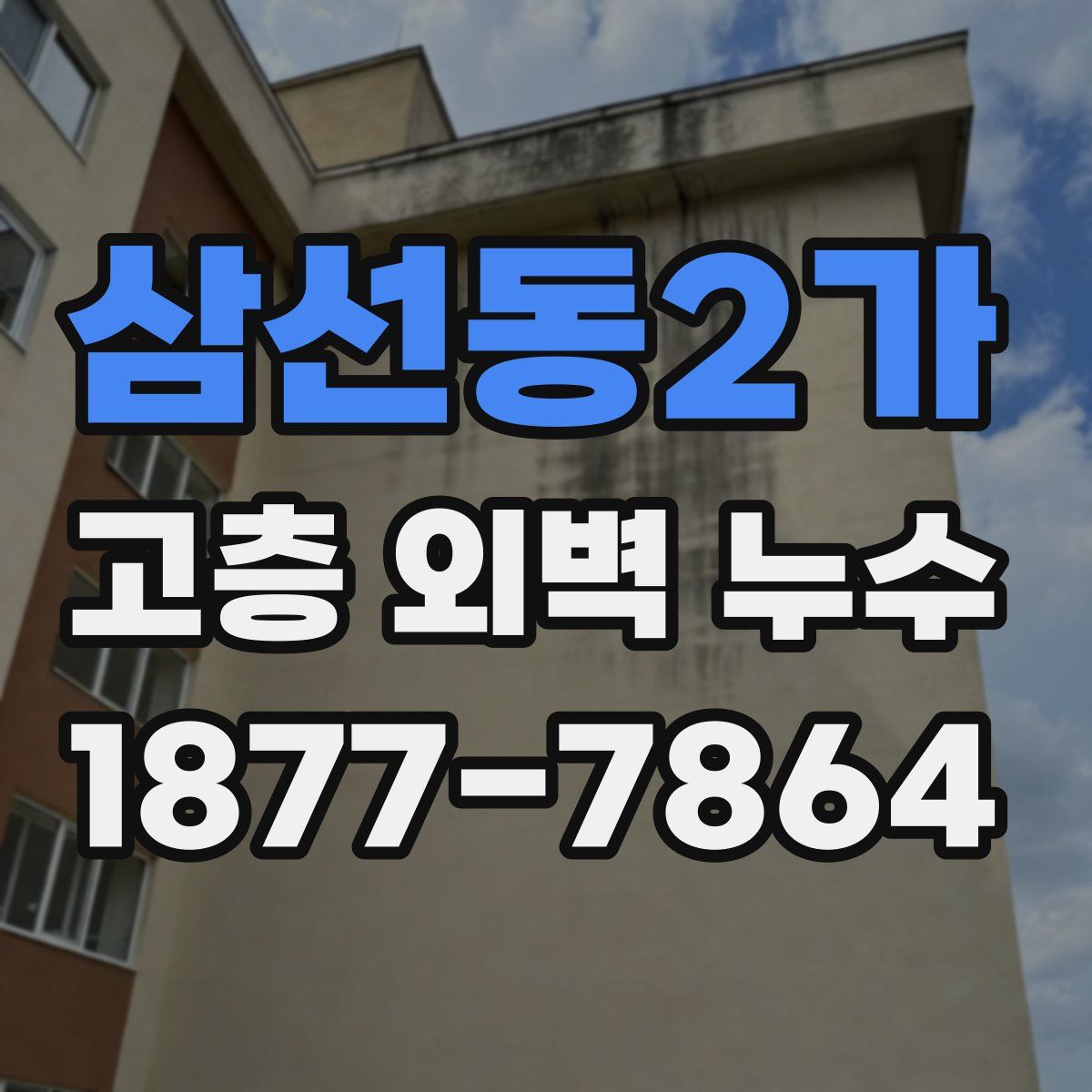 삼선동2가 고층 외벽 누수
