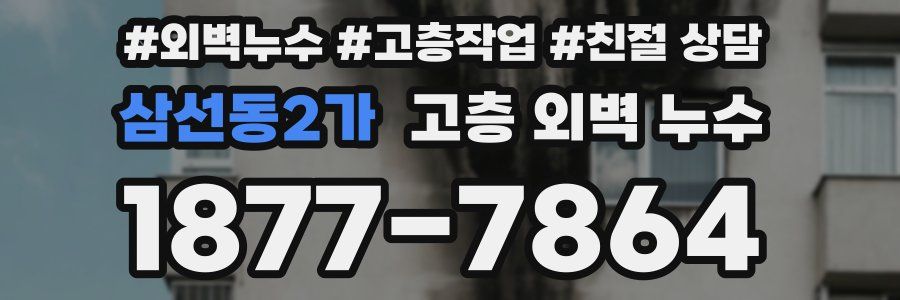 삼선동2가 고층 외벽 누수