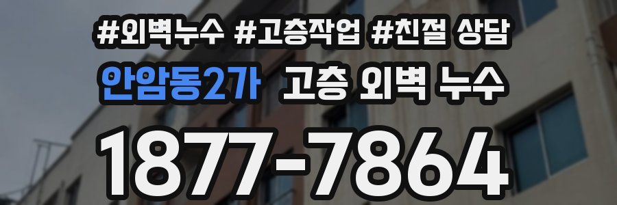 안암동2가 고층 외벽 누수
