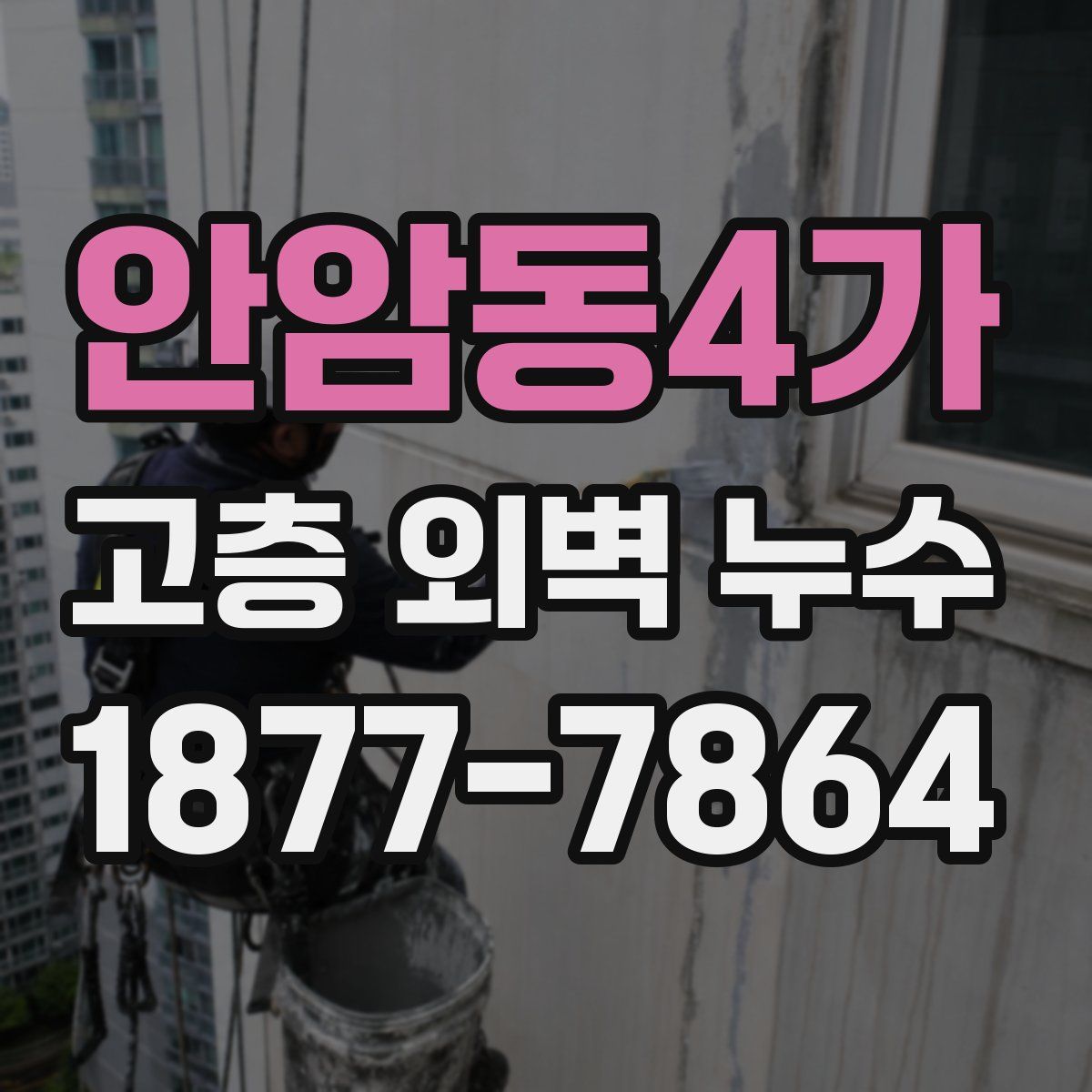 안암동4가 고층 외벽 누수