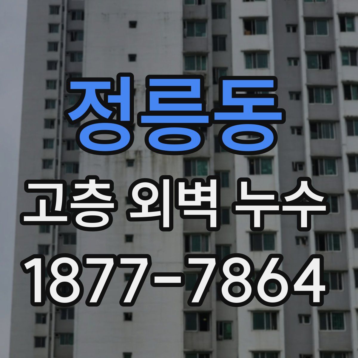 정릉동 고층 외벽 누수