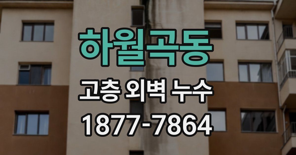 하월곡동 고층 외벽 누수
