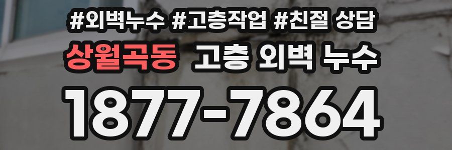 상월곡동 고층 외벽 누수