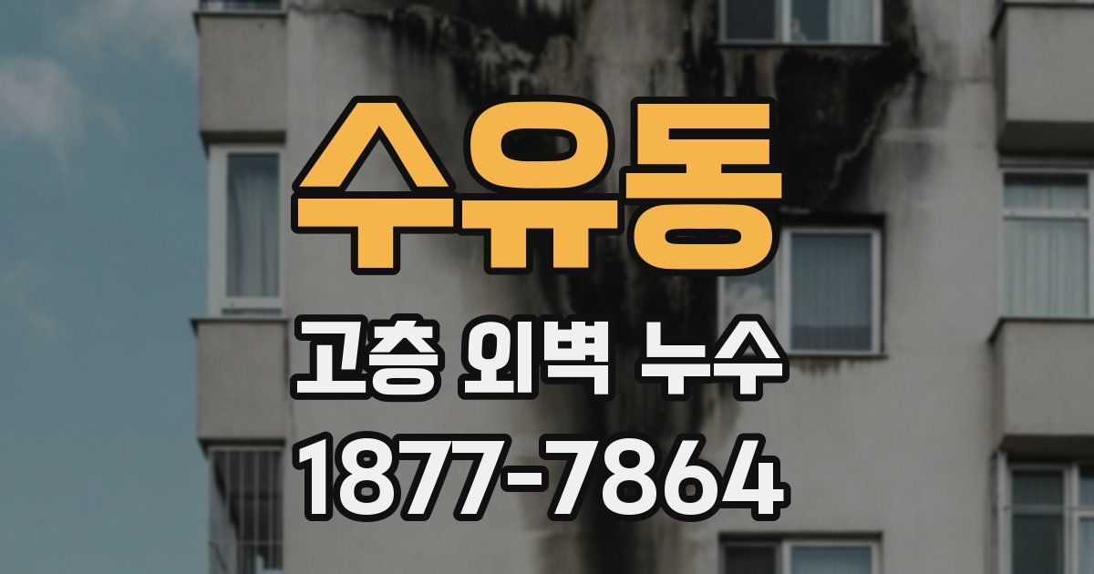 수유동 고층 외벽 누수