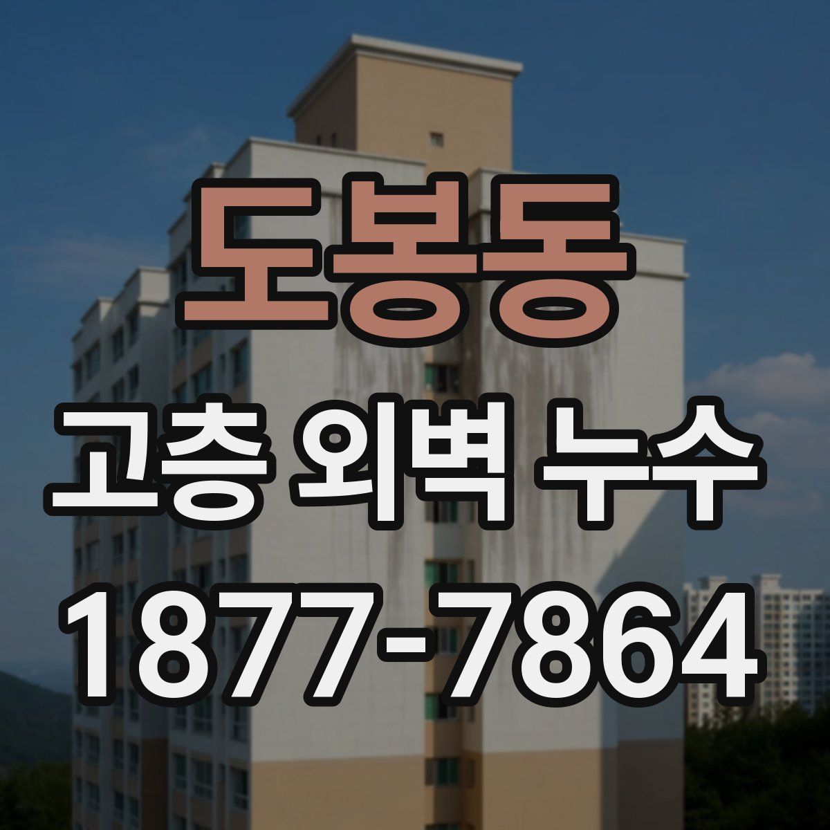 도봉동 고층 외벽 누수