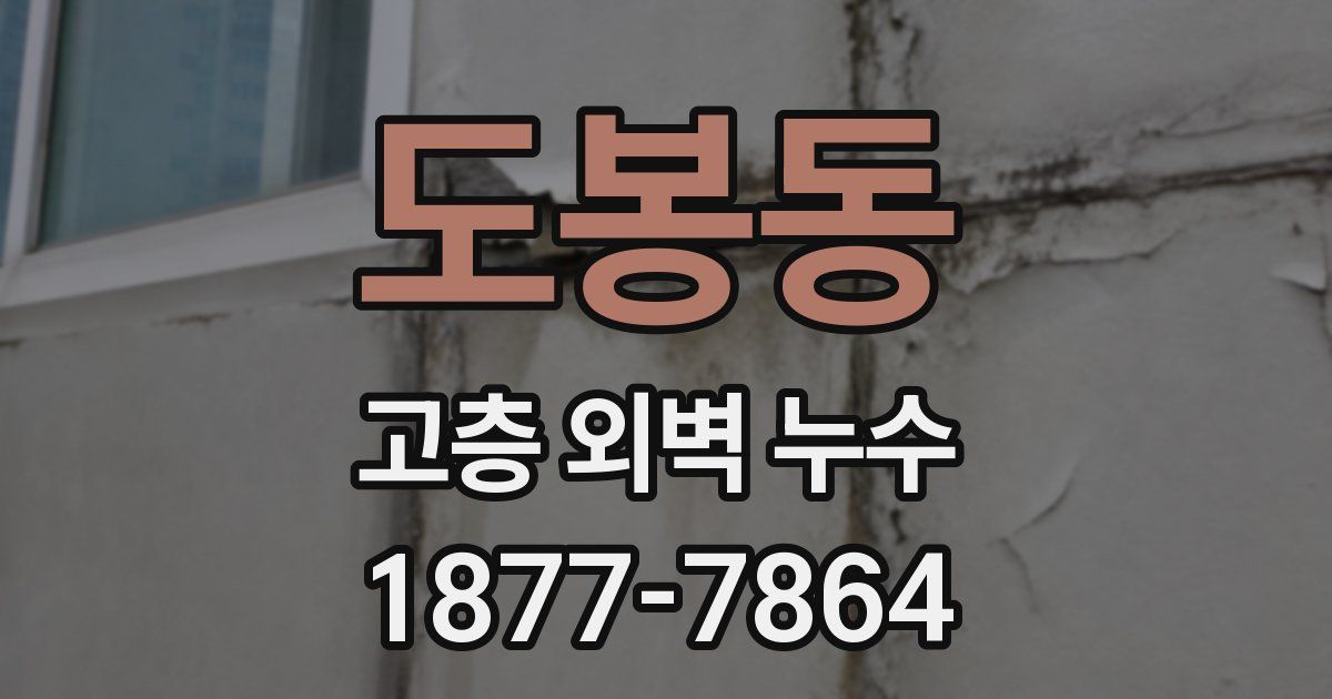 도봉동 고층 외벽 누수