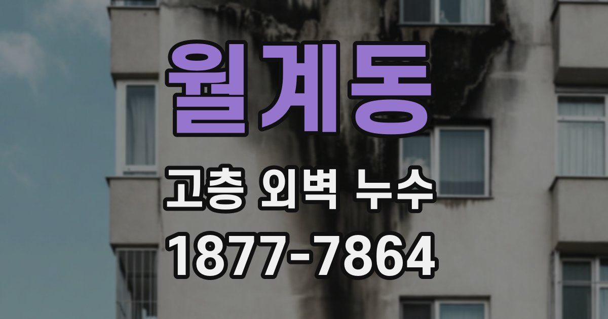 월계동 고층 외벽 누수