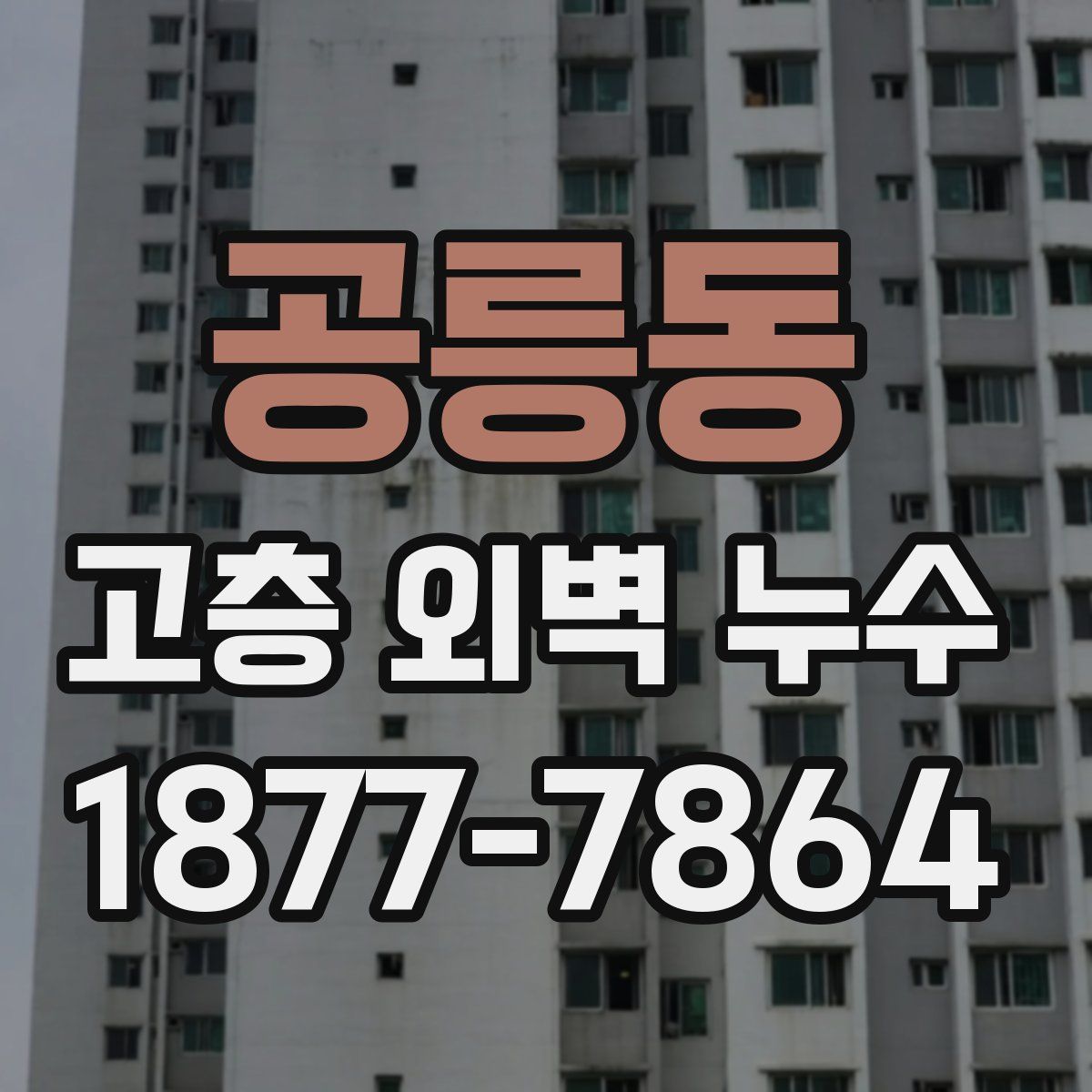공릉동 고층 외벽 누수