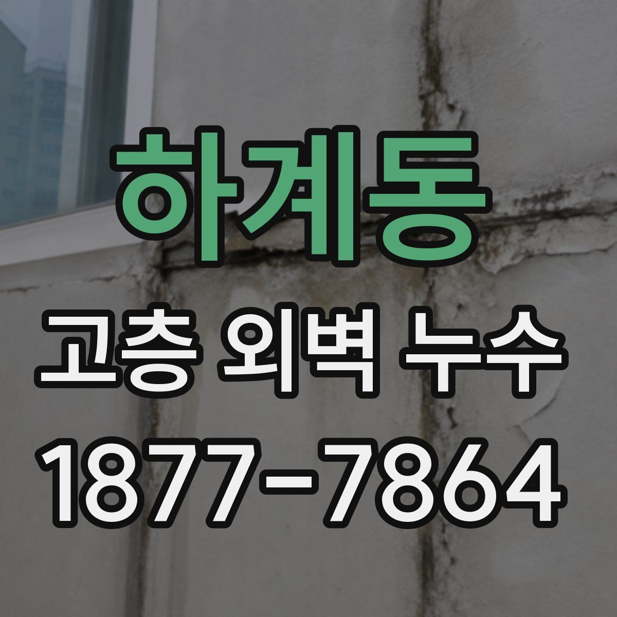 하계동 고층 외벽 누수