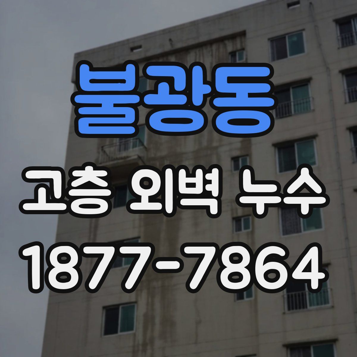 불광동 고층 외벽 누수