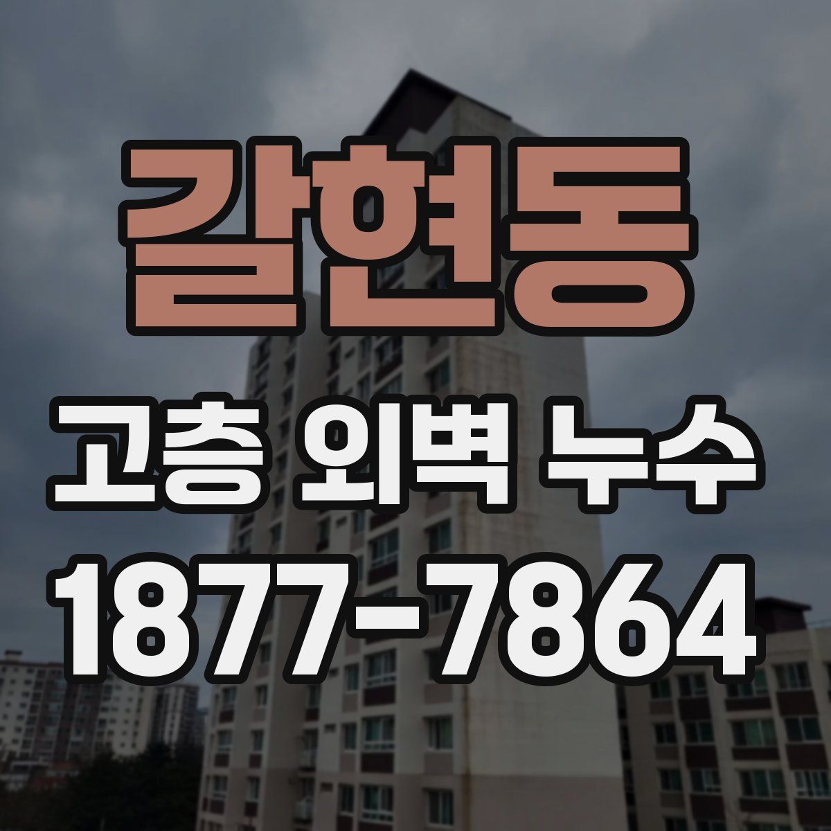 갈현동 고층 외벽 누수