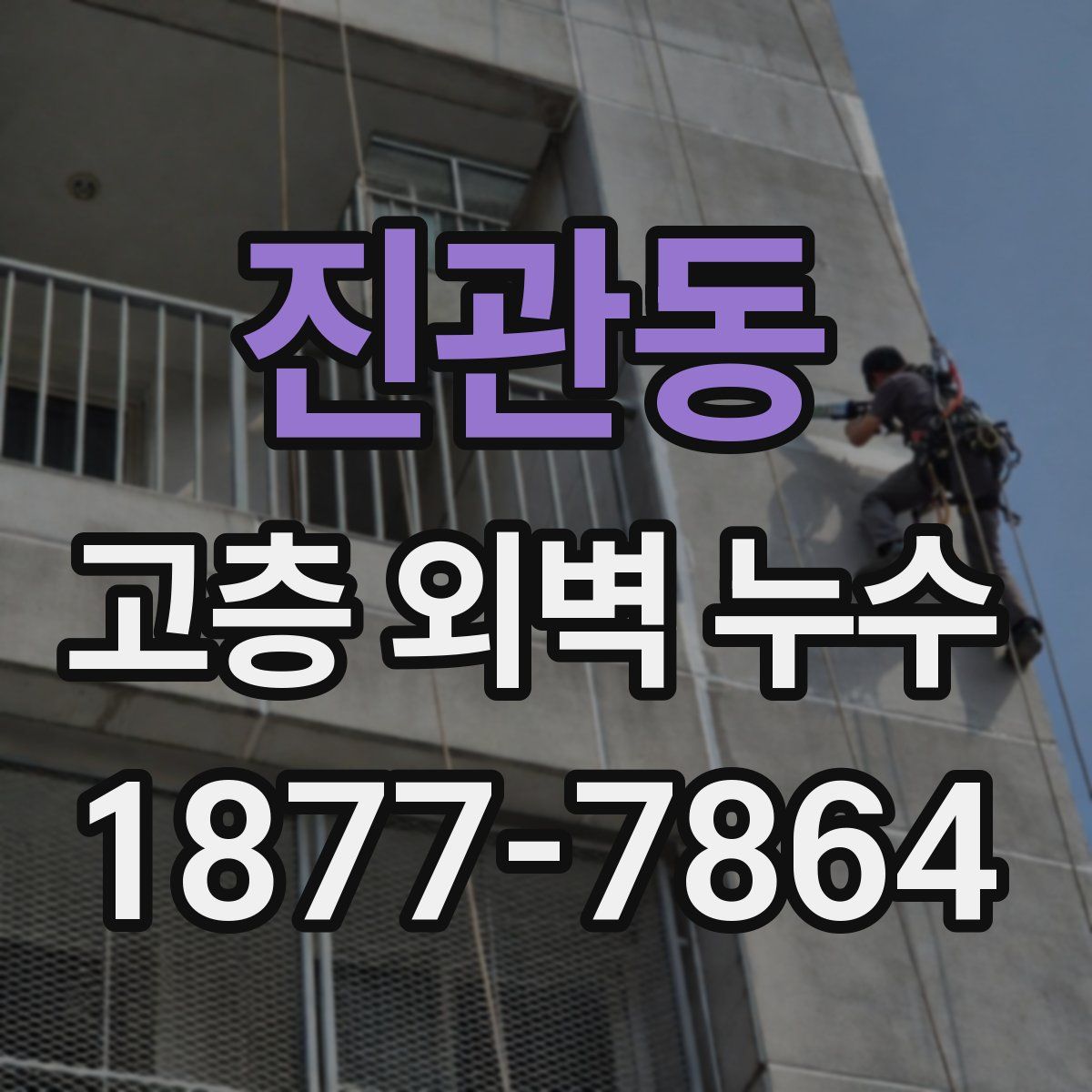 진관동 고층 외벽 누수