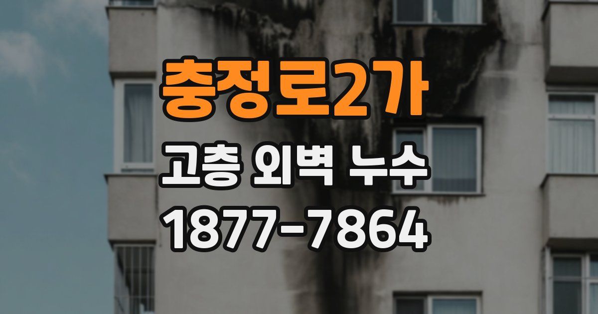 충정로2가 고층 외벽 누수