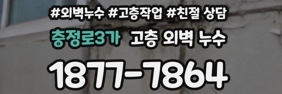 충정로3가 고층 외벽 누수