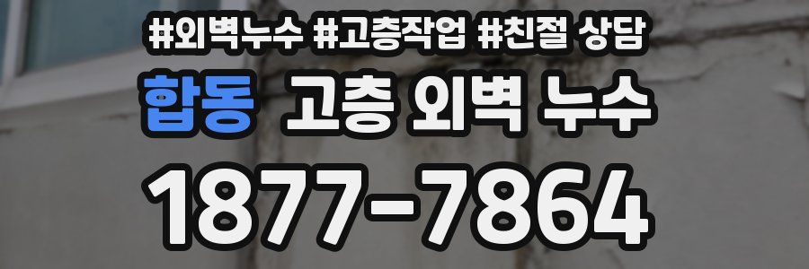 합동 고층 외벽 누수