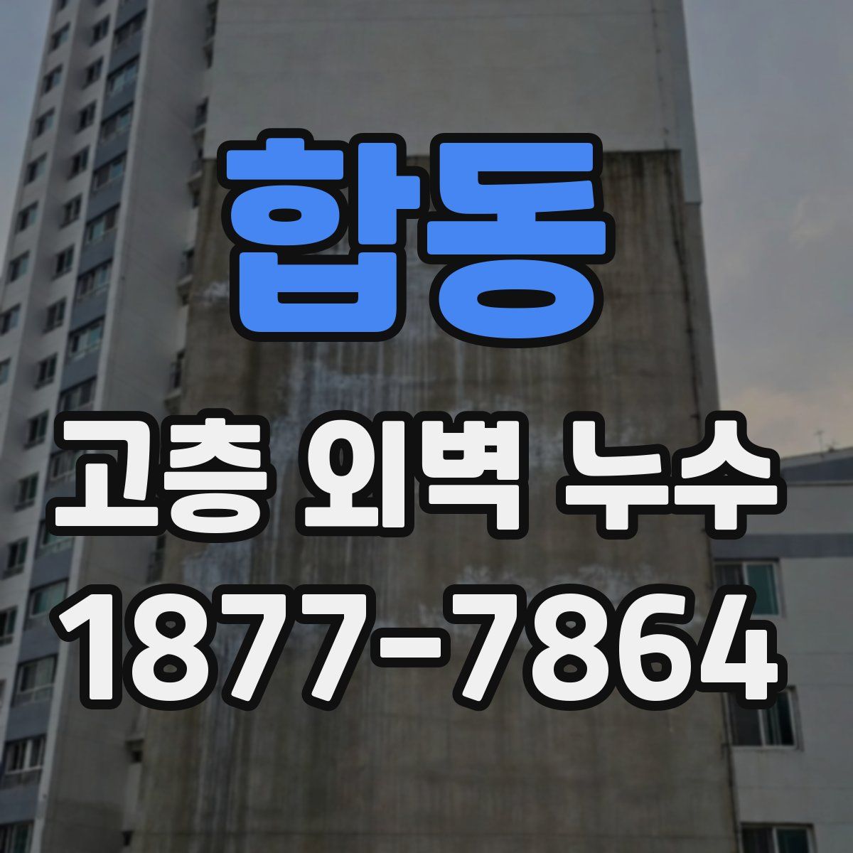 합동 고층 외벽 누수