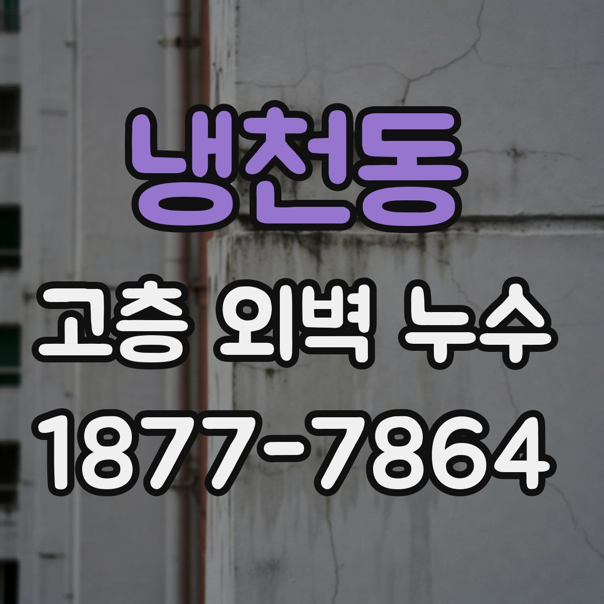 냉천동 고층 외벽 누수