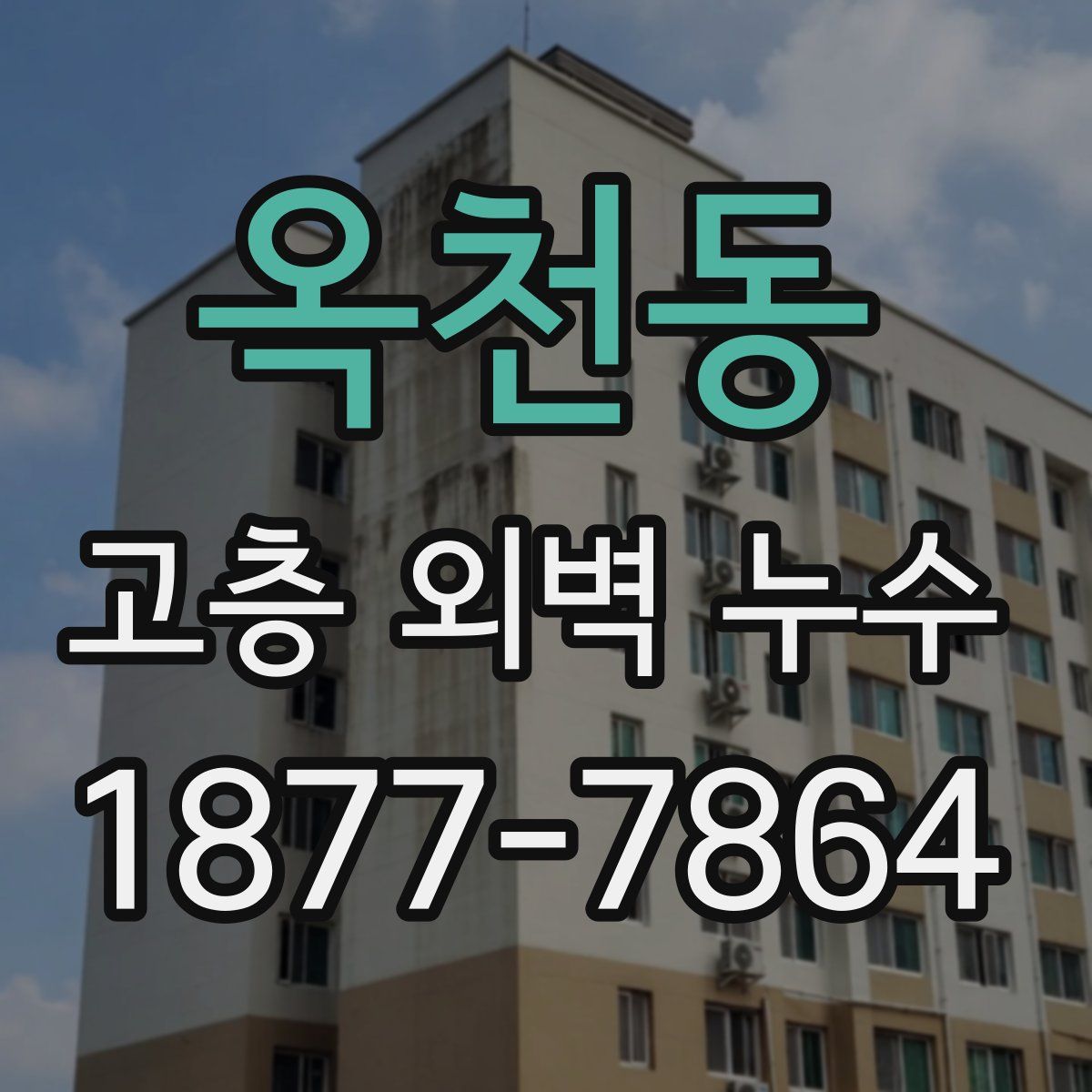 옥천동 고층 외벽 누수