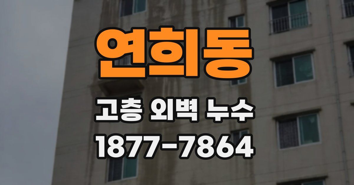연희동 고층 외벽 누수