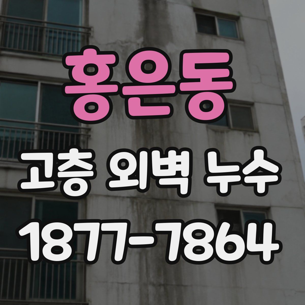 홍은동 고층 외벽 누수