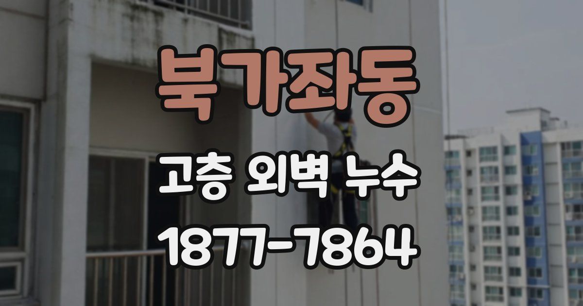 북가좌동 고층 외벽 누수