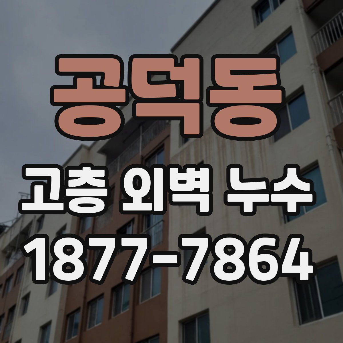 공덕동 고층 외벽 누수