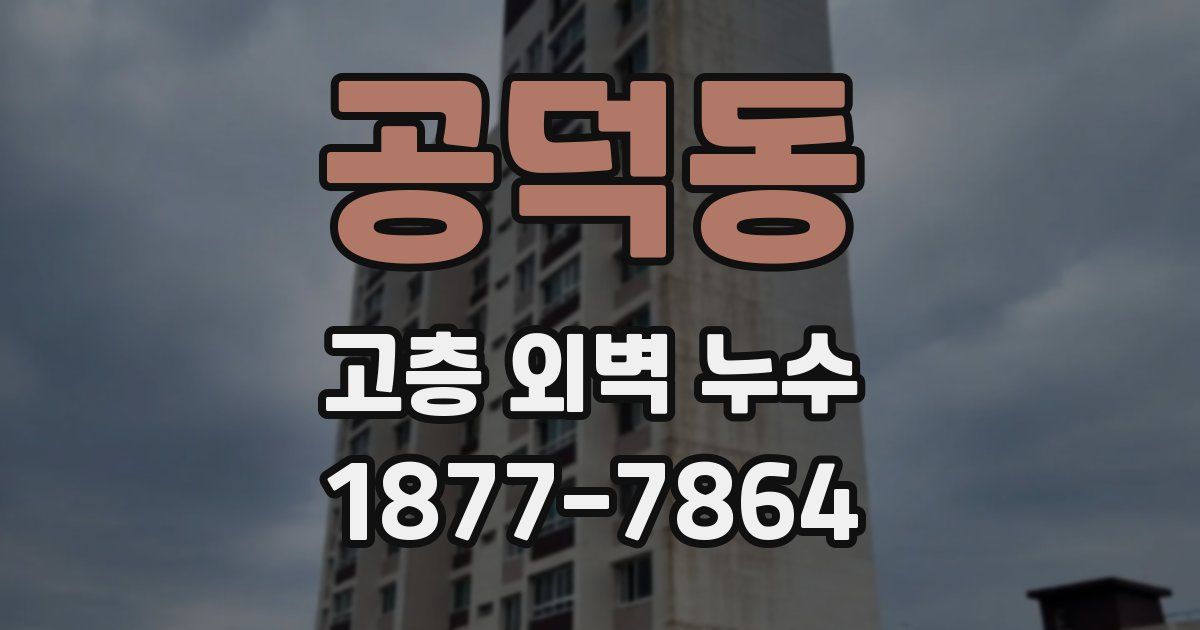 공덕동 고층 외벽 누수