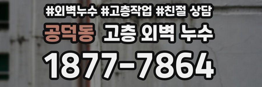 공덕동 고층 외벽 누수