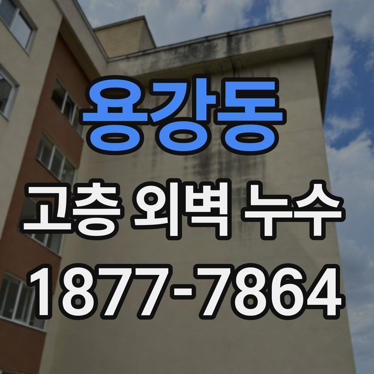 용강동 고층 외벽 누수