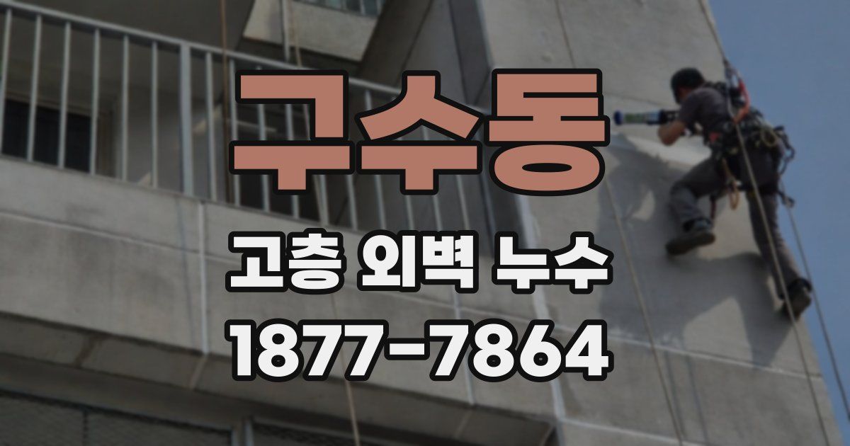 구수동 고층 외벽 누수