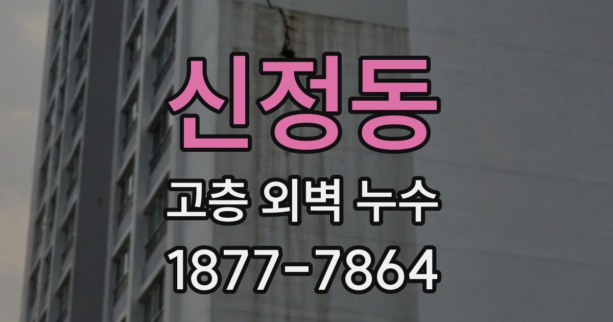 신정동 고층 외벽 누수