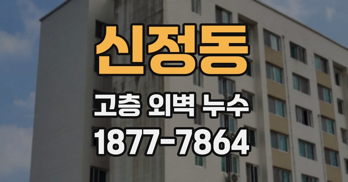 신정동 고층 외벽 누수