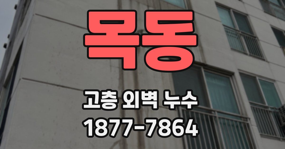 목동 고층 외벽 누수