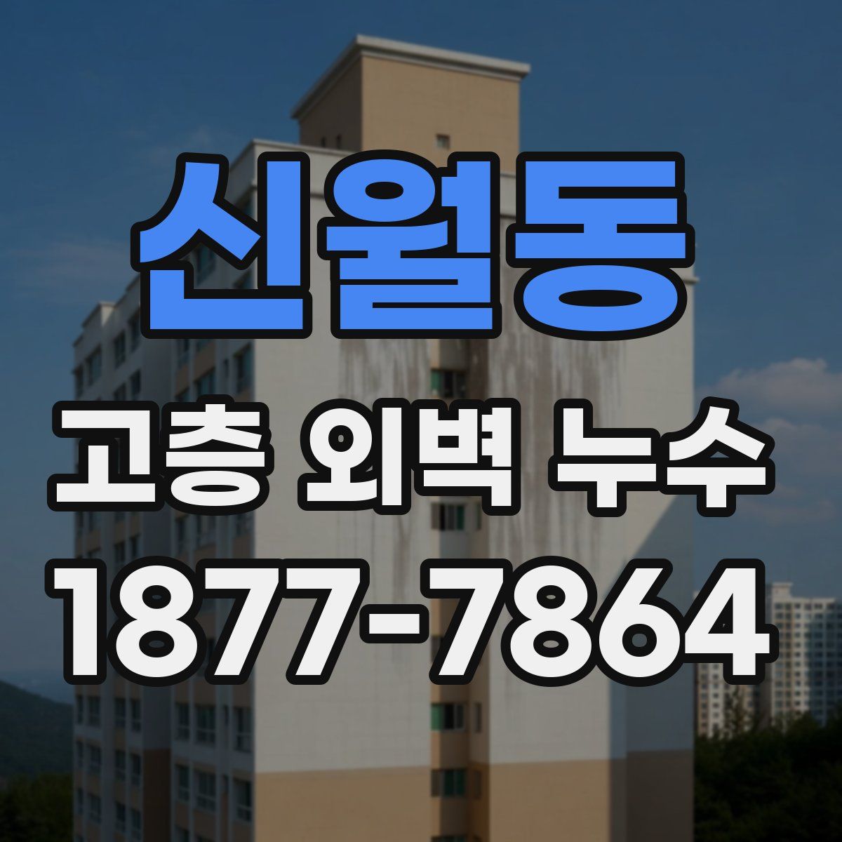 신월동 고층 외벽 누수